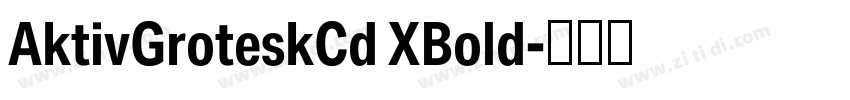 AktivGroteskCd XBold字体转换